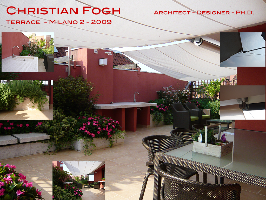 Ombra architetto Christian Fogh su sabbia
