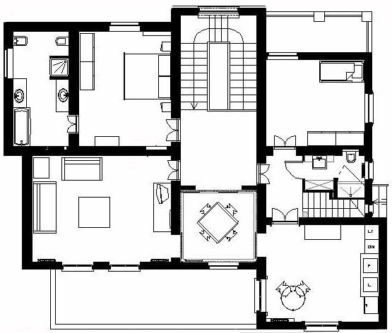 Ombra architetto Christian Fogh su sabbia