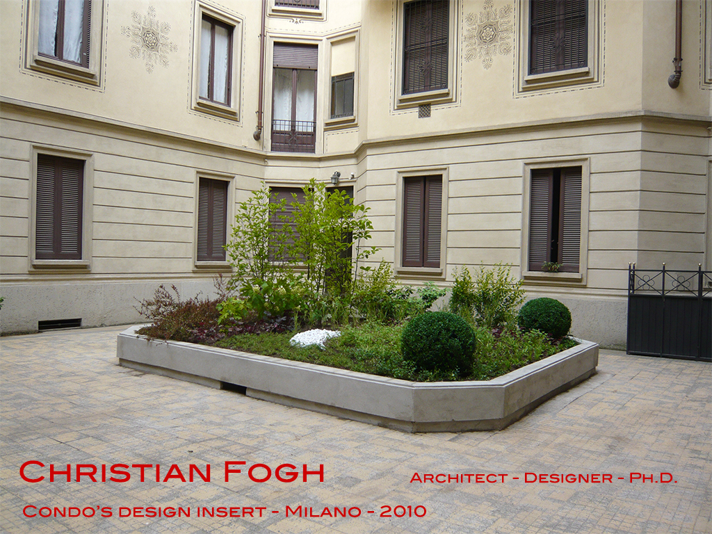 Ombra architetto Christian Fogh su sabbia